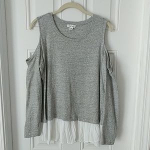 Tribal Jeans cold shoulder top